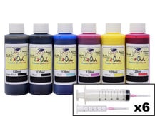 6x120ml Ink Refill Kit for CANON PFI-105, PFI-106, PFI-206, PFI-304, PFI-306, PFI-704, PFI-706